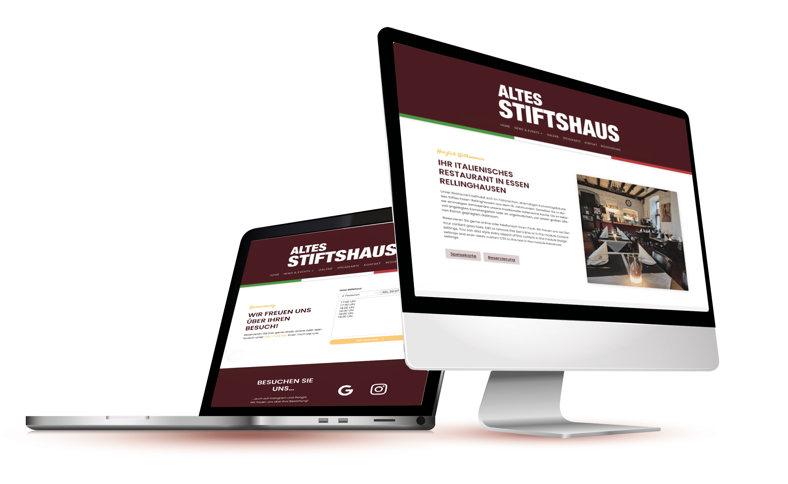 Webdesign für Restaurant